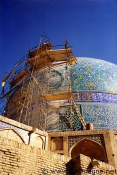 Réfection de la coupole de la mosquée de l’Imam à Ispahan